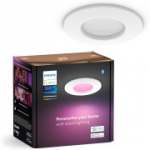 Philips Hue Smart Slim s&uuml;vistatav valgusti, 90 mm, valge ja v&auml;rviline valgus, Bluetoothi toega, valge, 1 tk.