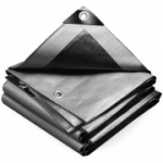 VOUNOT&reg; 240 g/m&sup2; pol&uuml;et&uuml;leenist presenning, veekindel, alumiiniumist aasadega, 4 x 8 m.