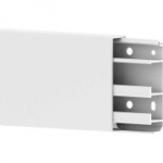 Habenguti sokkel 6 m PVC-st, sisseehitatud kaablikanaliga, v&auml;rvus: valge, k&otilde;rgus: 80 mm (4 tk 1,5 meetrit iga&uuml;ks)
