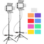 EMART LED videovalguskomplekt 5500K &ndash; 66 LED-i, 2-pakk