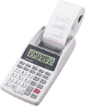 Sharp Mini 12-kohaline LCD lauakalkulaator - kahev&auml;rviline tr&uuml;kkimine (must/punane)