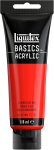 Liquitex Basics 8870072 akr&uuml;&uuml;lv&auml;rv, siidise l&auml;ikega viimistlus, 118 ml tuub, fluorestseeriv punane