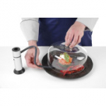 HENDI klaasist kaas suitsutatud lihale ja kokteilidele, l&auml;bipaistev klaas, roogade suurep&auml;rane esitlemine &oslash;275x(K)140 mm