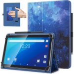 Universaalne TiMOVO &uuml;mbris Android-tahvelarvutitele pliiatsihoidjaga, kerge kokkupandav alus&uuml;mbris k&auml;erihmaga k&otilde;ikidele 9.6"-11" tahvelarvutitele, &bdquo;sinine t&auml;histaevas&ldquo;