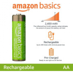 Amazon Basics 16-pack laetavad AA NiMH suure v&otilde;imsusega patareid, 2400 mAh, laadimine kuni 400x korda, eellaetud