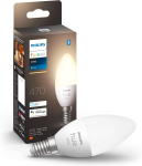 Philips Hue valge k&uuml;&uuml;nalvalgusti 470 luumeniga (v&auml;ike E14 pesa) Bluetoothiga. &Uuml;hildub Alexa, Google Assistant ja Apple HomeKitiga.