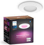 Philips Hue Smart Slim s&uuml;vistatav valgusti, 90 mm, valge ja v&auml;rviline valgus, Bluetoothi toega, valge, 1 tk.