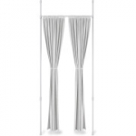 Umbra Anywhere reguleeritav kardinapuu ja toaruumi jagaja, valge