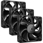 Corsair iCUE LINK RX120 120 mm PWM ventilaatorid koos iCUE LINK System Hubiga, Magnetic Dome Bearing, mustad (3 tk komplekt)