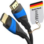 KabelDirekt HDMI kaabel 8K / 4K &ndash; 4 &times; 2 m, kiire HDMI, TV, PC, PS5, Xbox, Switch