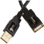 Amazon Basics USB-A 2.0 pikenduskaabel, isasest emasesse, 480 Mbps &uuml;lekandekiirus, 1,98 m, must