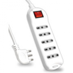 V-TAC Power Strip koos l&uuml;litiga ja 1,5 m kaabliga - 5 pistikupesa 10/16 Amp Bipasso 2P+T - 16A pistikuga - Pistikupesa kodukontorisse - valge