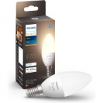 Philips Hue valge k&uuml;&uuml;nalvalgusti 470 luumeniga (v&auml;ike E14 pesa) Bluetoothiga. &Uuml;hildub Alexa, Google Assistant ja Apple HomeKitiga.