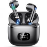 W23 juhtmevabad Bluetooth-k&otilde;rvaklapid, Bluetooth 5.3, ENC m&uuml;rasummutus, IP7 kaitseklass, must