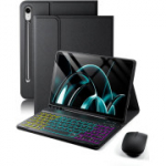 Samsung Galaxy Tab S10 FE+ 13,1-tolline klaviatuurikate koos saksa QWERTZ-klaviatuuri ja hiirega