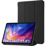 Simpeak &uuml;mbris Xiaomi Redmi Pad 2 11.0-tollisele mudelile, Folio kate koos aluse ja automaatse &auml;ratuse/unerežiimi funktsiooniga, must