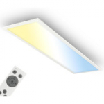 BRILONER kaugjuhtimispuldiga valgusti, IP44 pritsmekindel, 100 x 25 x 6 cm