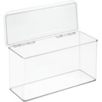 iDesign Kitchen Binz virnastatav kast, 14 x 34 x 18 cm, l&auml;bipaistev