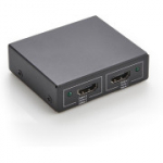 Amazon Basics HDMI jaotur, 1 sisend, 2 v&auml;ljundit, kahe monitori jaoks, 4K@30Hz, 1080p, must.
