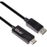 CLUB3D DisplayPort&trade; 1.4 HDMI&trade; 2.0b HDR-kaabel, isas-isas, 2 m, must