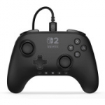 PowerA Advantage juhtmega kontroller Nintendo Switch 2 jaoks &mdash; must, Hall Effect andurid, sisseehitatud helijuhtimine