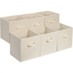 Kokkupandavad kangast hoiukastid, 6 tk komplekt, 13 x 13 x 13 tolli