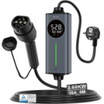 GONEO Type 2 kaasaskantav EV-laadija 16A 3.68kW 5m (A+klass)
