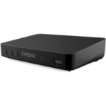 STRONG Full HD TNT SRT8208 dekoodri salvestusfunktsioon. &Uuml;hildub HEVC265 ja Dolby Digital Plus standarditega - HDMI, SCART, USB