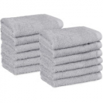 Amazon Basics n&auml;or&auml;tikute komplekt, 100% puuvill, 30 &times; 30 cm, hall, 7 tk