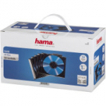 Hama Slim CD Jewel Case | 50 tk | L&auml;bipaistev/must pakend | L&auml;bipaistev/must