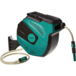 Amazon Basics automaatne seinale kinnitatav voolikurull 15 m - sinine/roheline
