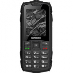 Hammer H Rock kaasaskantav telefon IP68, veekindel, p&otilde;rutuskindel, Dual SIM, 1800 mAh, must