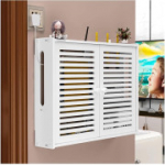 PetterShop valged ujuvad riiulid, valge, 50 x 10 x 40 cm