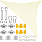 Kolmnurkne markiis Belle Vous Cream - 2 x 2 x 2 m