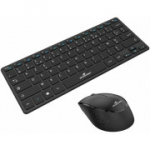 Bluestork Mini Komplekt kompaktne juhtmevaba klaviatuuri ja hiire komplekt, &uuml;hilduv Windowsiga, AZERTY, must