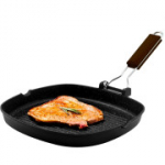 Zanetti grillpann, kokkupandava k&auml;epidemega, 20 x 20 cm