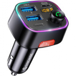 Syncwire FM-saatja Bluetooth 5.3 autolaadija 48W (PD 36W ja 12W), juhtmevaba raadiovastuv&otilde;tja, LED-ekraan 64GB USB-m&auml;ngija