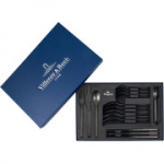 Villeroy & Boch &ndash; Manufacture s&ouml;&ouml;giriistade komplekt, 16 tk., roostevaba teras, must, 12-6556-9058