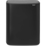 Brabantia 221484 Bo Touch pr&uuml;gikast, matt must, 2 x 30 l