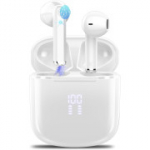 Juhtmevaba Bluetooth 5.3 ENC mikrofoniga, IP7 kaitseklass, LED-ekraan, valge