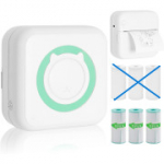 AURTEC Mini termoprinter Bluetooth kaasaskantav tindivaba