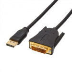Amazon Basics DisplayPort-DVI kaabel, 1920x1080p, 1080@60Hz, 1,8 m, must.