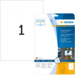 HERMA isekleepuvad kileetiketid, 1 etikett A4 lehel, 10 lehte, 210 x 297 mm, valged