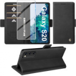 Premium &uuml;mbris Samsung Galaxy S20 jaoks koos kaarditooli funktsiooniga, 6,2" (must)