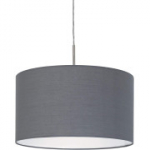 EGLO Pasteri kangast ripplamp, matt nikkel ja hall, E27 sokkel, &Oslash;: 38 cm