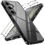 ivoler l&auml;bipaistev mittekollastuv &uuml;mbris Samsung Galaxy S24 5G jaoks 1 koos karastatud klaasiga
