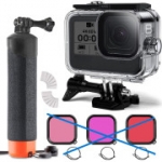 FitStill 60M veekindel sukeldumiskorpuse komplekt GoPro Hero 8 Blackile
