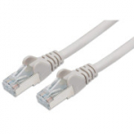 Esmaklassiline v&otilde;rgukaabel, Ethernet, LAN ja plaastrikaabel CAT6a S-FTP PIMF varjestus, RJ45, LSOH, AWG 26/7, vaskkaabel 100% Cu, hall, 1,5 m