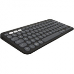 Logitech Pebble Keys 2 K380s juhtmevaba Bluetooth klaviatuur, &otilde;huke ja kaasaskantav, Easy-Switch, Windows, macOS, iPadOS, Android, ChromeOS, FR AZERTY, grafiit