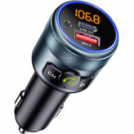GizmoVine&rsquo;i auto FM-saatja ja kiirlaadija Bluetooth 5.3-ga, PD 30W ja QC3.0 18W, LED-ekraan, USB-m&auml;lupulga taasesitus, metallkorpus, 12V/24V